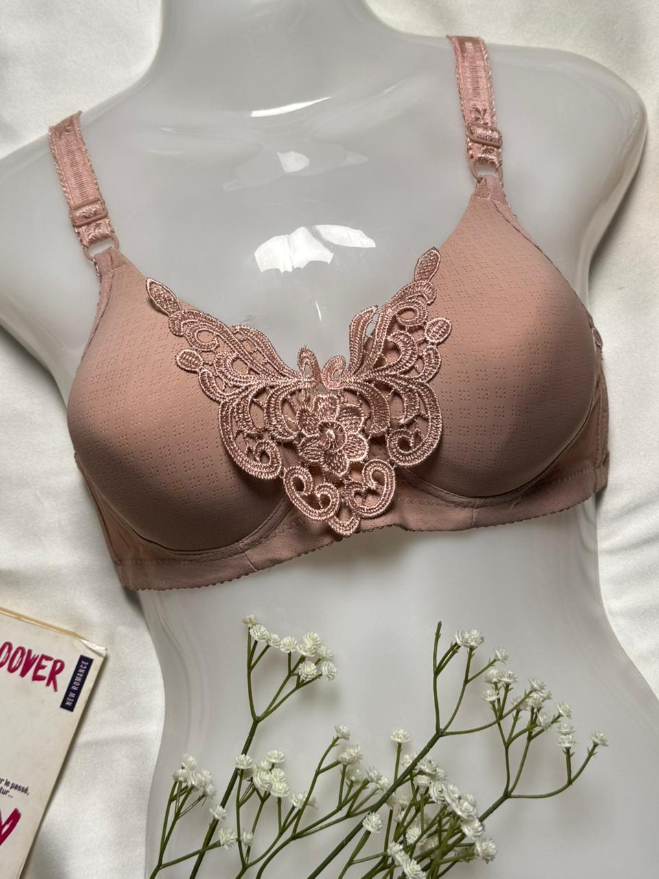 Beautiful Front Laced Butterfly Bra