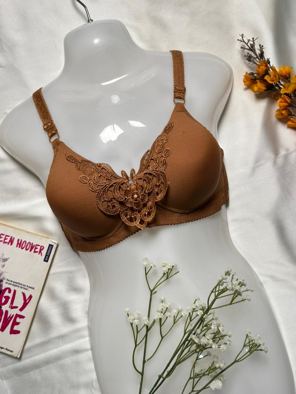 Beautiful Front Laced Butterfly Bra