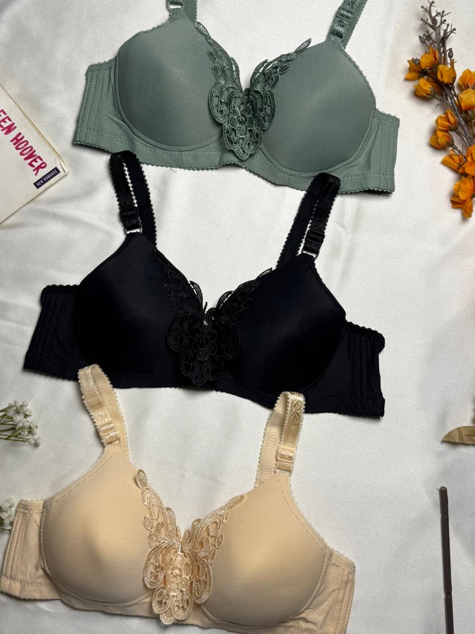 Beautiful Front Laced Butterfly Bra