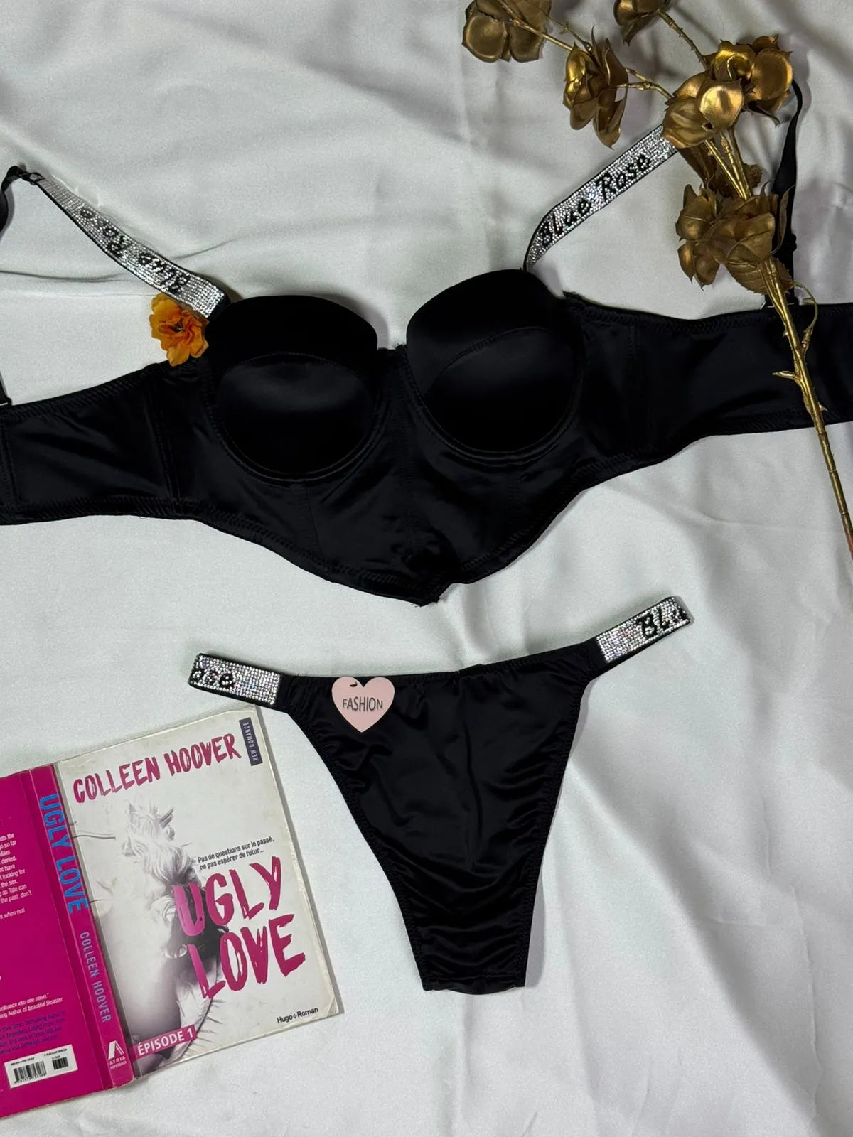 Blue Rose Elegant Bra & Panty Set