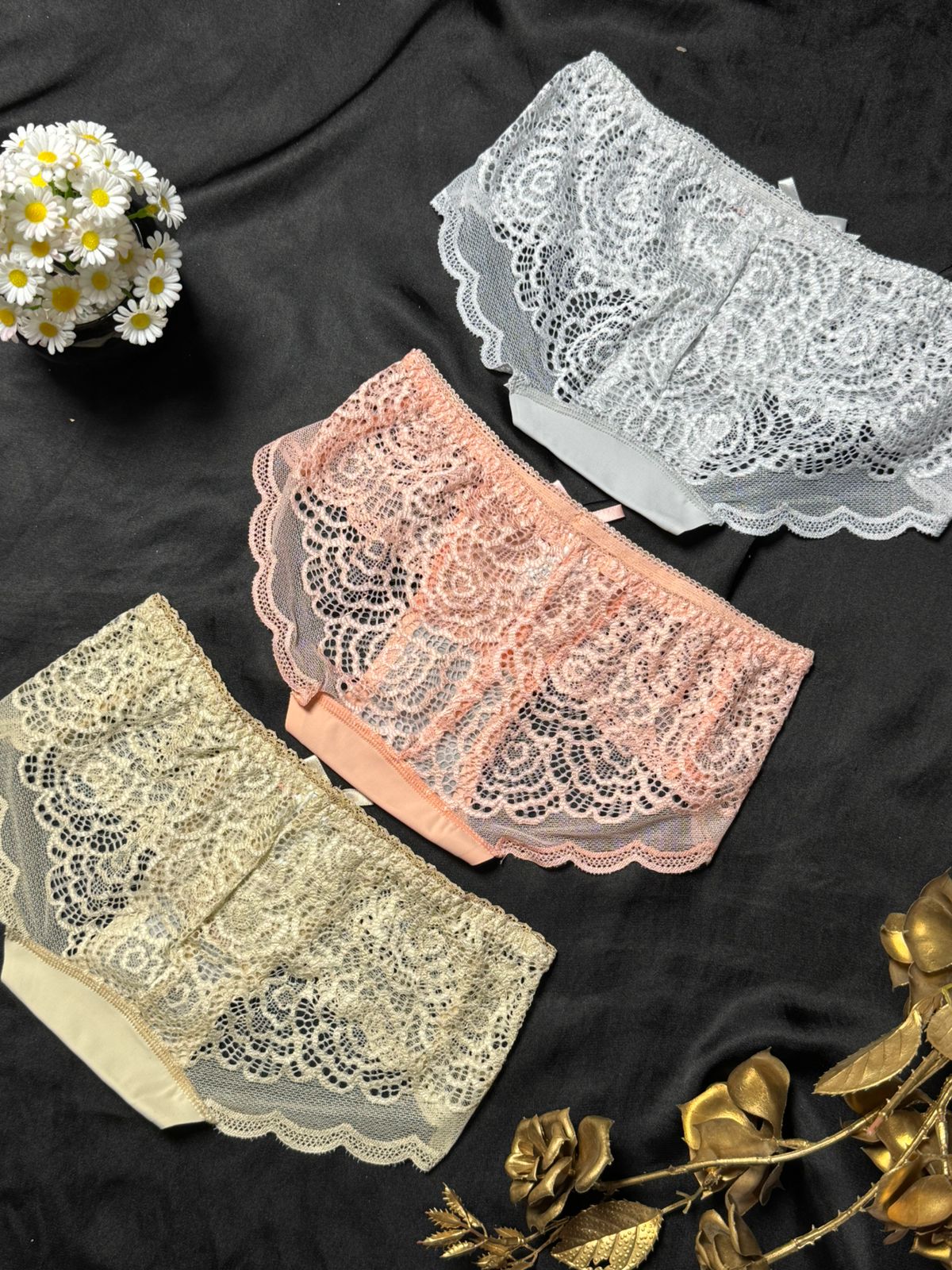 Beautiful Mesh Lace Panty (Pack of 2)