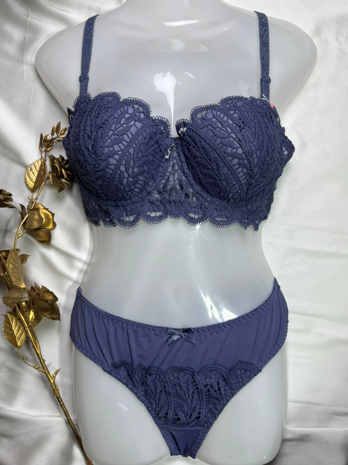 Angel Aura Mesh Lace Bra & Panty Set
