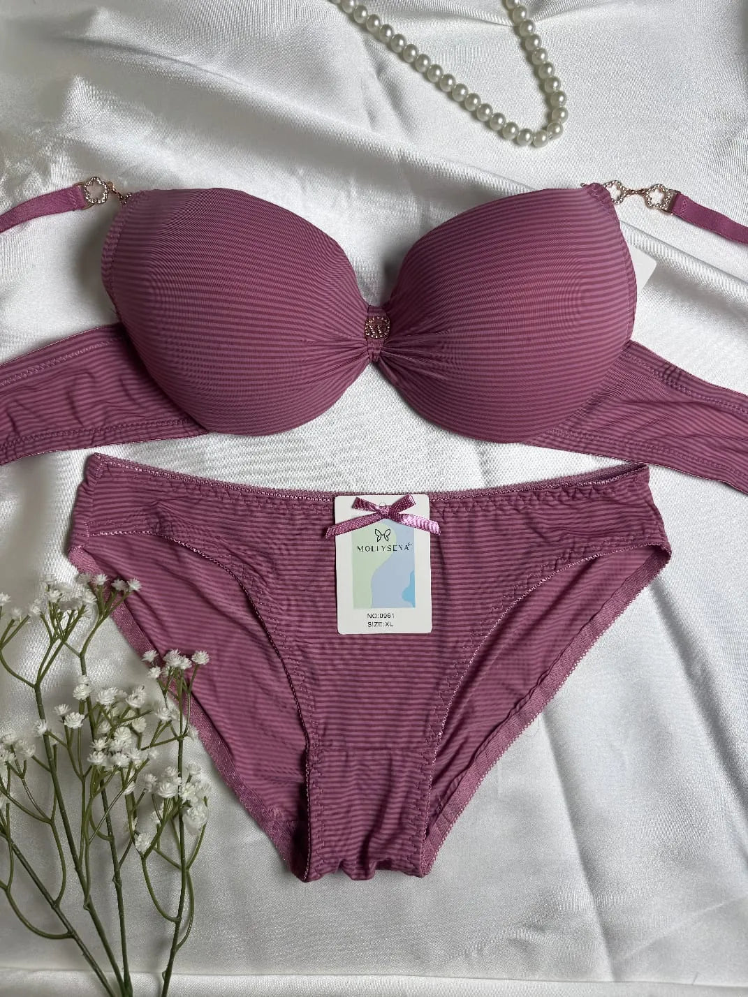 Ribbed Bra & Panty Set