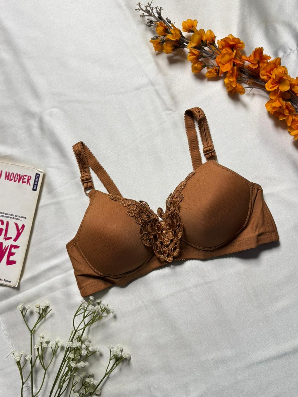 Beautiful Front Laced Butterfly Bra