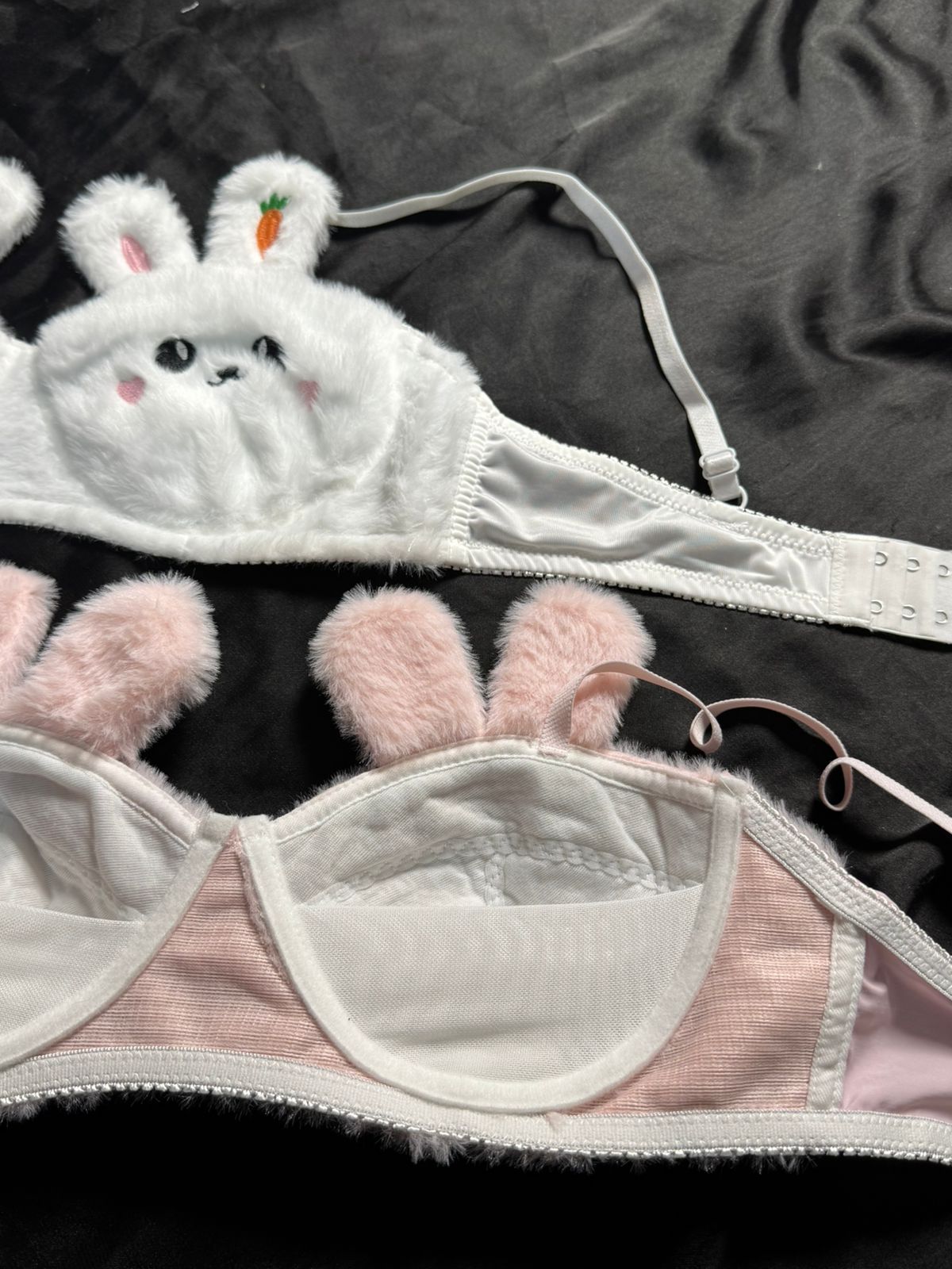 Fluffy Teddy Bear Bra & Panty Set